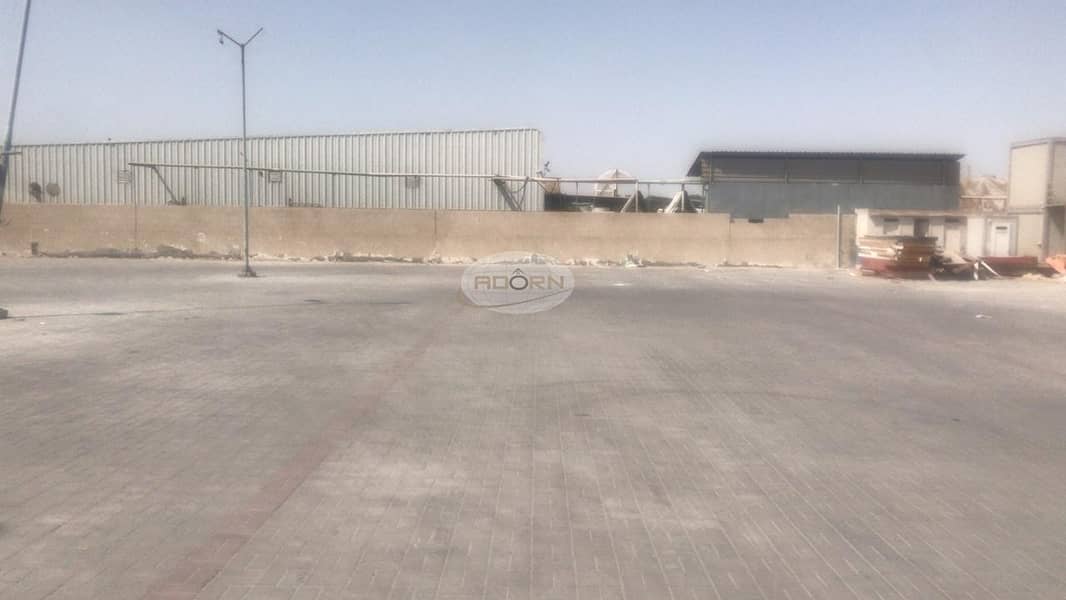 8 20000 sq ft and 30000 sq ft open yard for rent AED 10  per sq ft