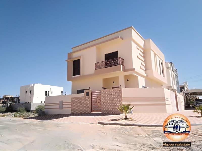 Owns a two-street corner villa, super deluxe finishing, in Al Helio area, with the possibility of bank financing
