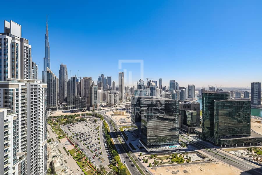 Best 2BR + Maids|High Floor|Partial Burj View