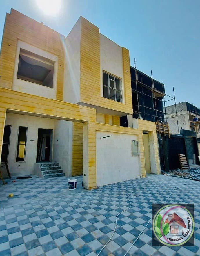 The most luxurious villa in Ajman, in the Jasmine area, faces a stone, freehold for all nationalities from the direct owner