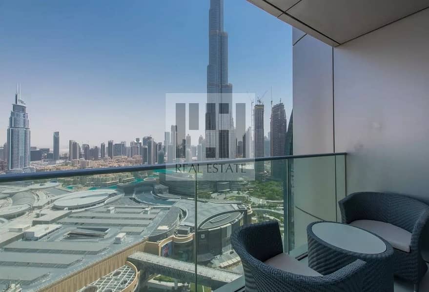 2 BHK|Higher Floor|Ultramodern Unit| Burj Khalifa View