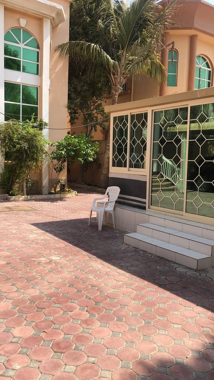 Villa for rent two floors, large area, near the schools area, easy exit to Sheikh Mohammed bin Zayed Street