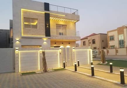5 Bedroom Villa for Sale in Al Rawda, Ajman - From the owner, a villa for sale directly opposite the mosque, with a hotel design from the inside, with a very wonderful finish, without a commission for the real estate broker or a first payment to the bank, with the possibility of free ownership for al 5 Bedroom Villa for Sale in Al Rawda, Ajman - From the owner, a villa for sale directly opposite the mosque, with a hotel design from the inside, with a very wonderful finish, without a commission for the real estate broker or a first payment to the bank, with the possibility of free ownership for al