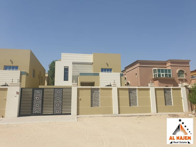 Sale: A new luxury modern European villa in Al Mowaihat 3 area close to the main street with the possibility of bank or cash financing