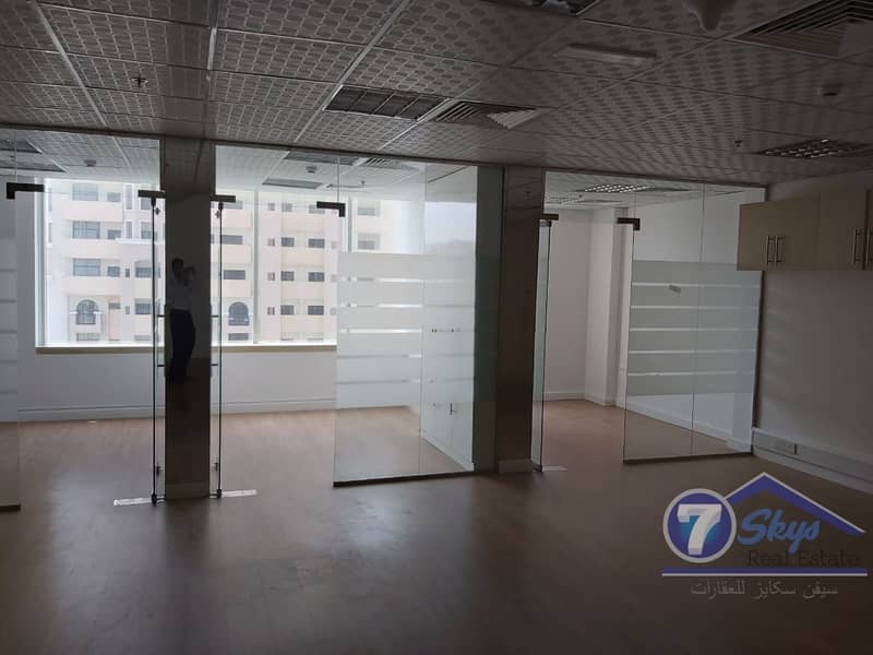 Nice office with partitions available in silicon oasis