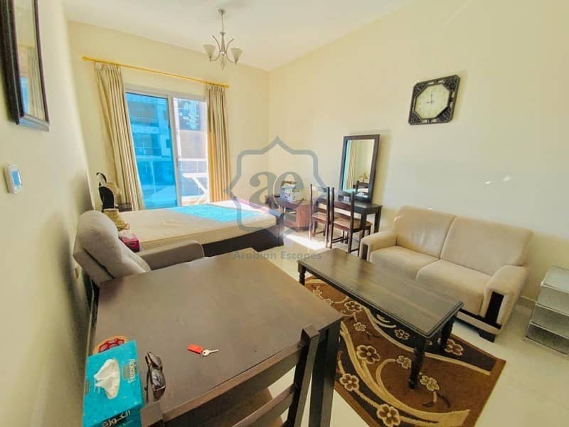Well-Maintained! Fully-Furnished Studio|Multiple Cheques