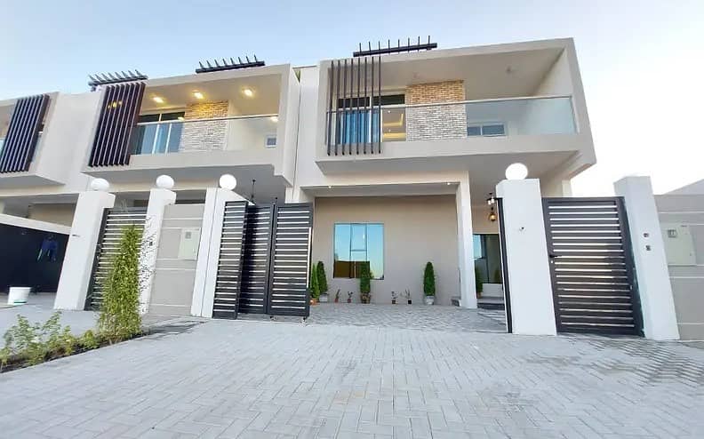 Villa for sale with finishing and personal building at a price and an artist location directly on the main street in Al Zahia area near Sheikh Mohammed bin Zayed Street with the possibility of bank financing and free ownership for life for all nationaliti