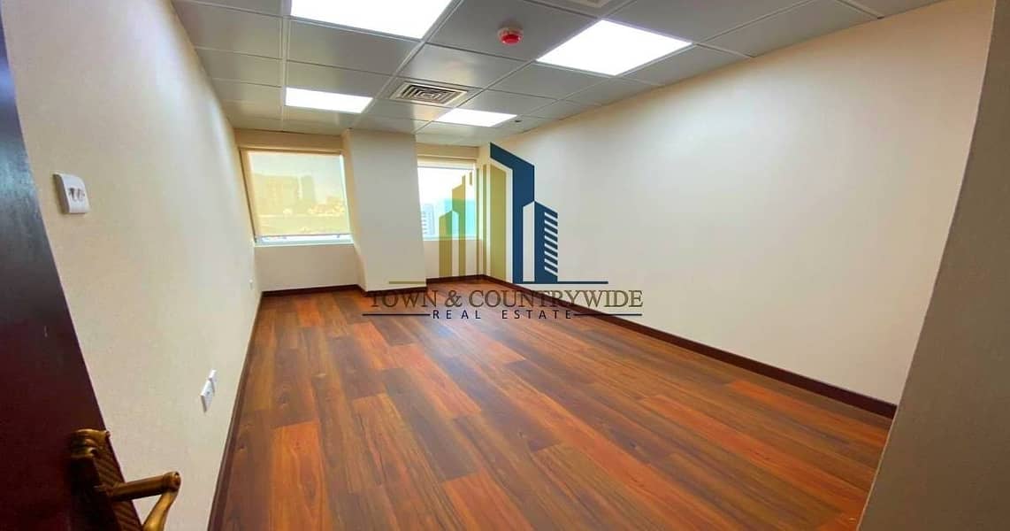 23 Office Spaces for Rent starting 15k @ Hamdan St. Abudhabi