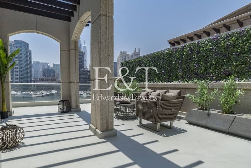 Luxury Upgraded Duplex Podium Villa|Full Marina View