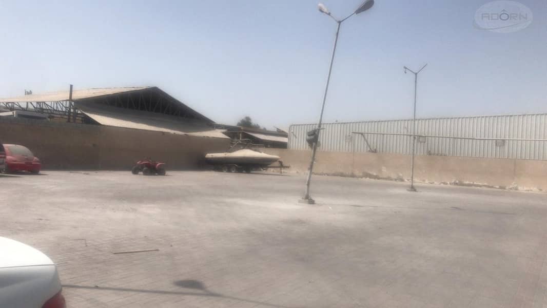 4 20000 sq ft and 30000 sq ft open yard for rent AED 10  per sq ft