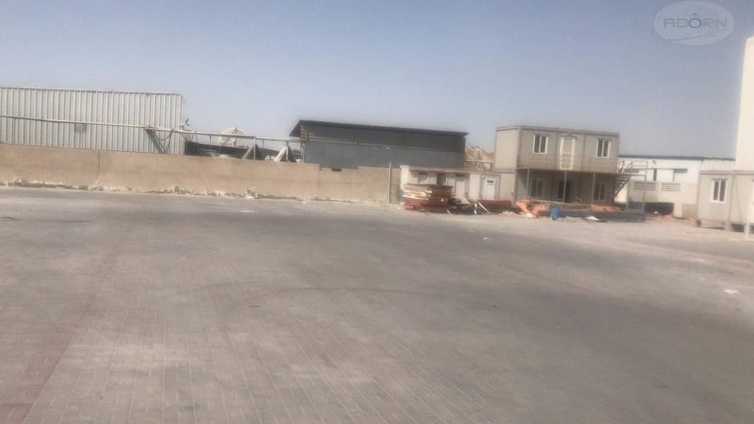 7 20000 sq ft and 30000 sq ft open yard for rent AED 10  per sq ft