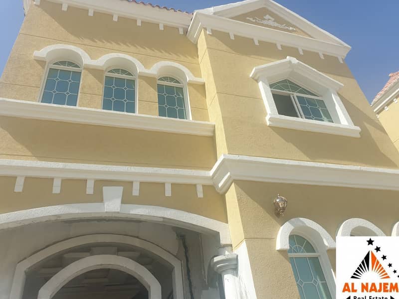 Sale is a new villa at a nominal price in Al Mowaihat 2, opposite the Ajman Academy, with the possibility of bank or cash financing, negotiable