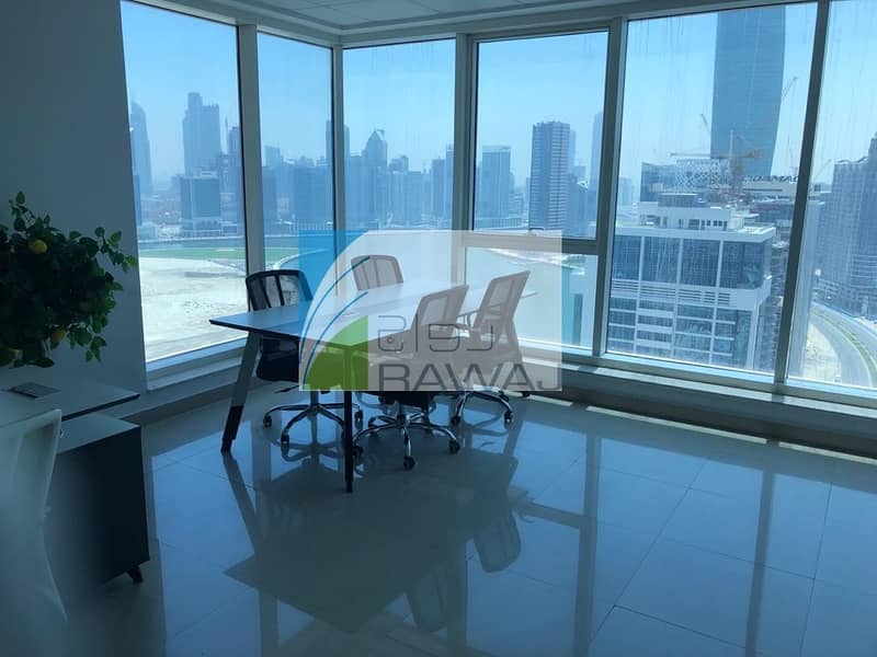 Fantastic lake view Office for rent in Churchill Tower | 6 cheques