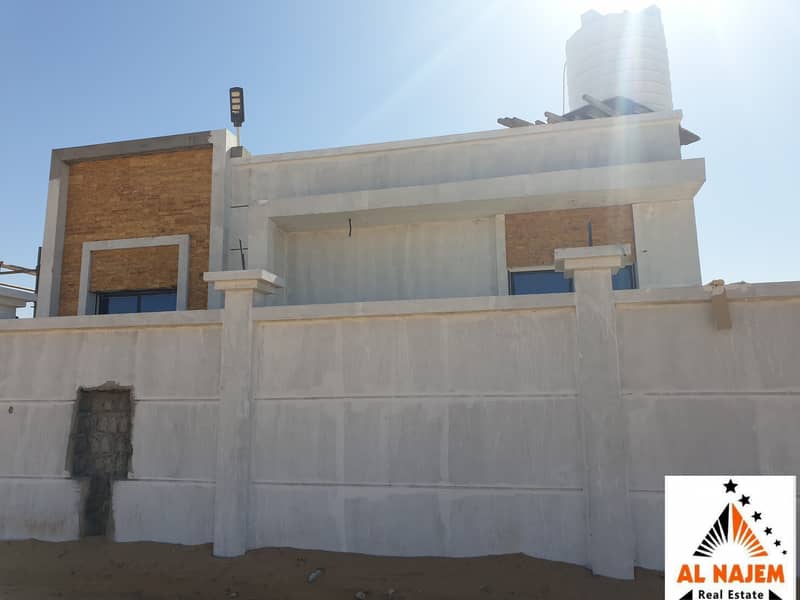Sale of a new villa, ground floor, at a nominal price in Al Zahia, Ajman, with the possibility of bank, cash or housing financing