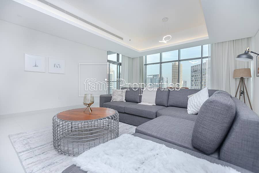 Luxury Furnished | Large 2BR+ Maid | Canal view