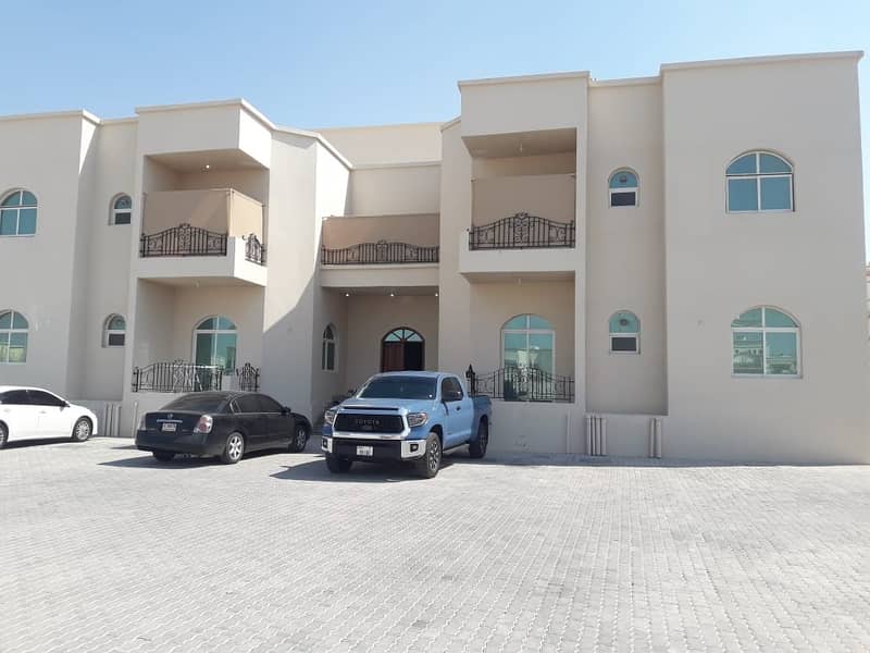 Spacious flat 3 bedroom + hall+ Monthly  for rent in Shakhbout City good location - very big space