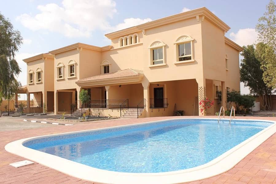 Excellent finishing 3 BR villa shared pool in khalifa city B