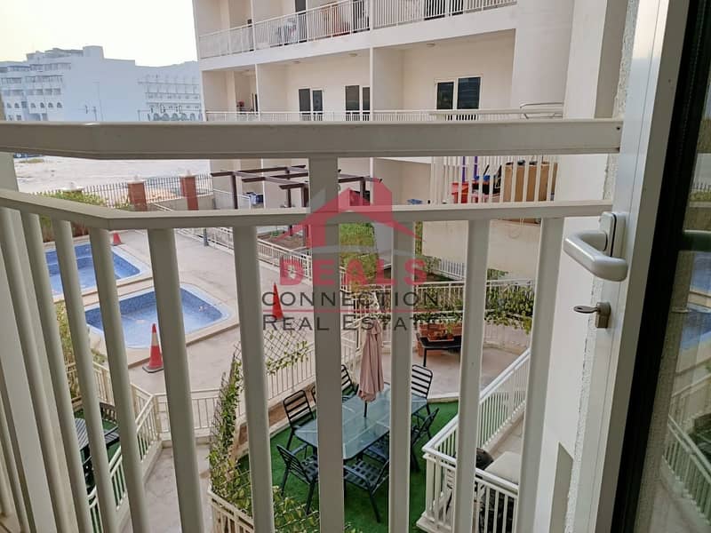Pool View | Fully Furnished Studio Apartment w/ Balcony