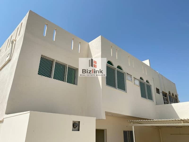 Villa for rent on a street in Al Ghafia. Excellent location for schools and close to Mohammed Bin Zayed Road