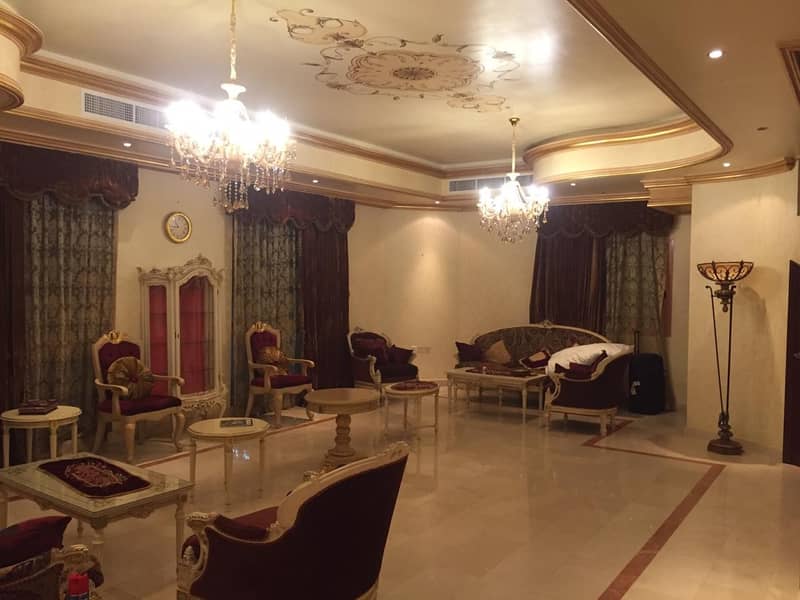 Double story 5 bedroom hall villa for rent in Al Sharqan