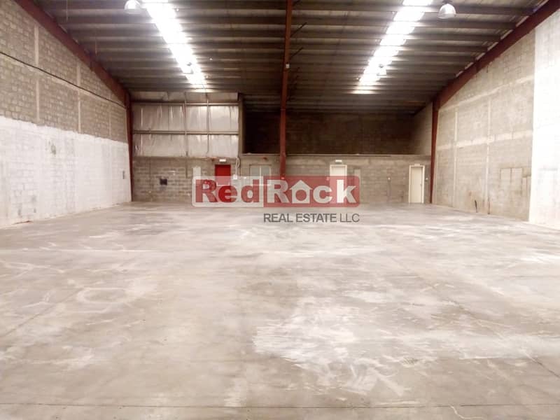 AED 18/sqft 6250 Sqft Tidy Warehouse with W