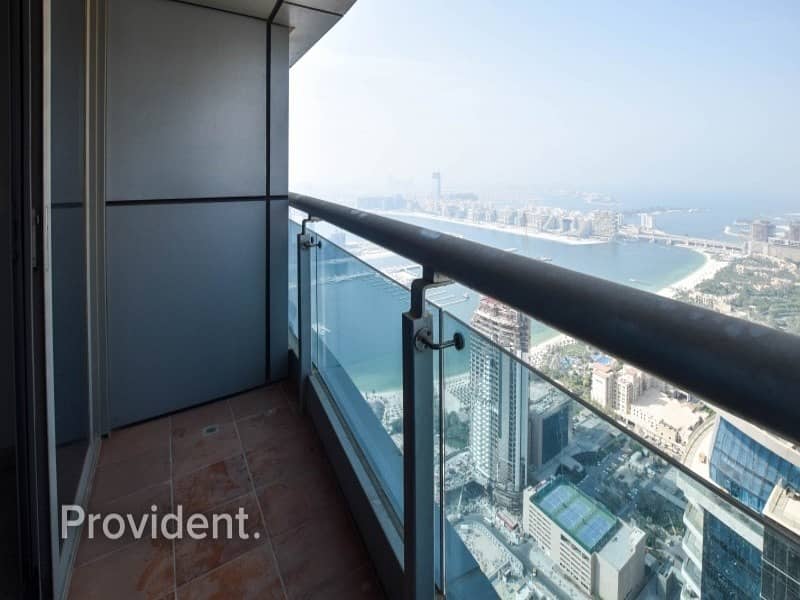 Vacant | High Floor |Spacious 1BR with Sea View