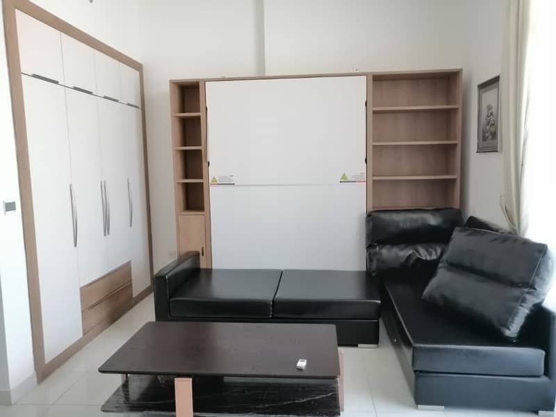furnished studio for rent in Starz-Al Furjan AED25K