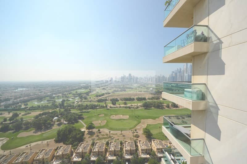 Golf Course View | 2BR High Floor |1st of December