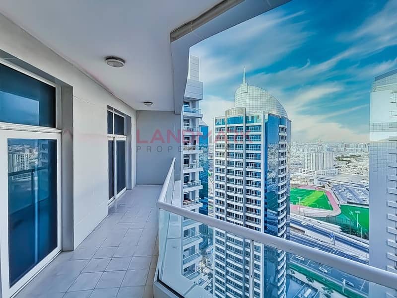 Chiller Free | High Floor | Pool view | Balcony | Near to metro in TECOM