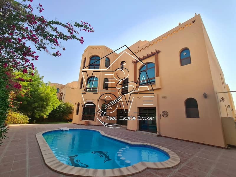 EURO STYLE 5-MASTER BED VILLA W/PRIVATE ENTRANCE POOL/GARDEN IN COMPOUND