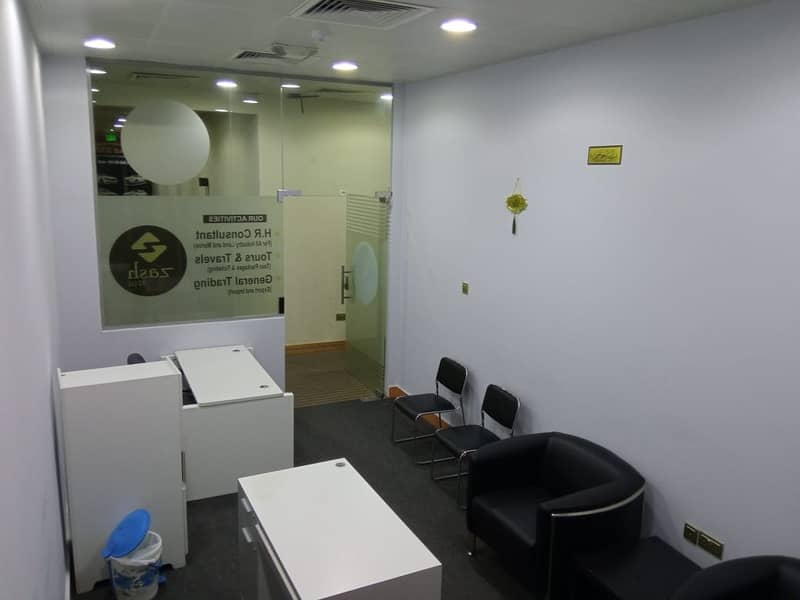 Furnished Office | Ideally Located |Top Floor | Chiller Dewa Wifi Free