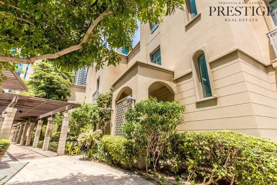 4 Bed Villa | Unfurnished |  Garden View | Dubai Marina