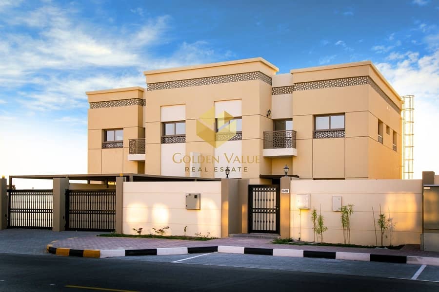 villa 5 bed ready to move  for sale in sharjah with 5 years post hand over installment