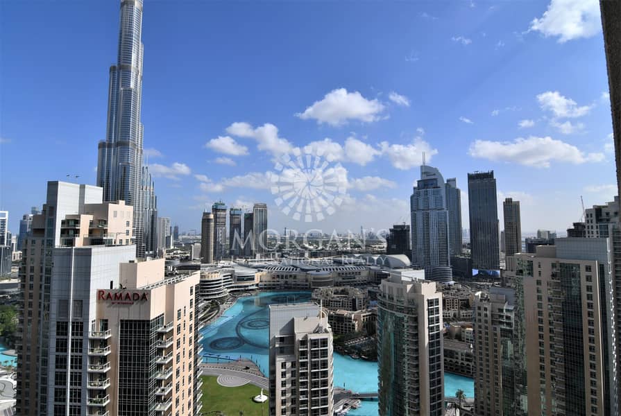 Vacant High Floor Burj Khalifa View 2 BR