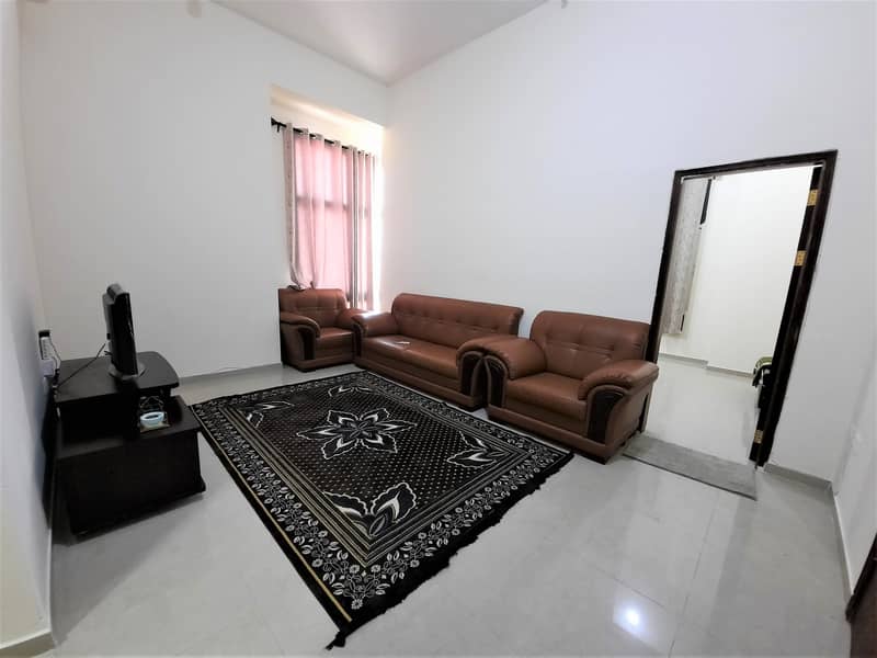 Affordable Sanitized Furnished Ground Floor One Bedroom with Spacious Hall