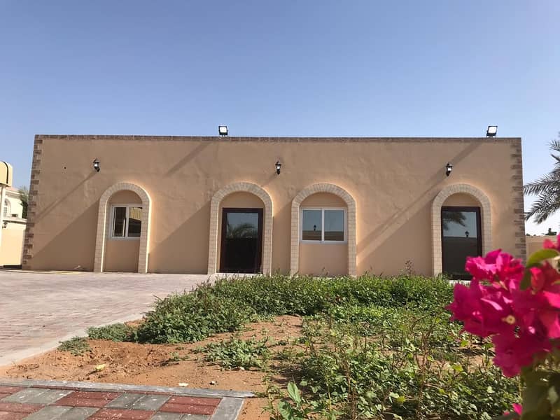 For rent a villa in Al Khuzamia / Sharjah, the second piece of the main street