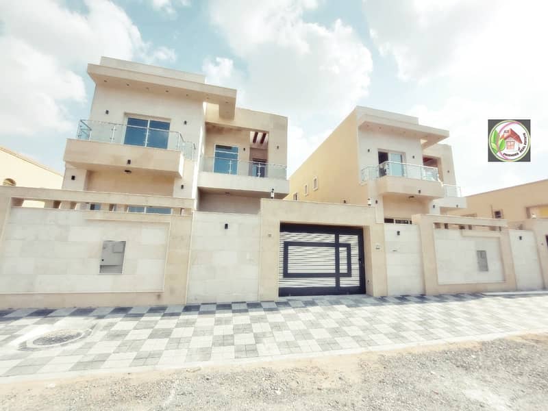 Villa for sale in front of the Academy, stone face, large building area, with the possibility of bank financing