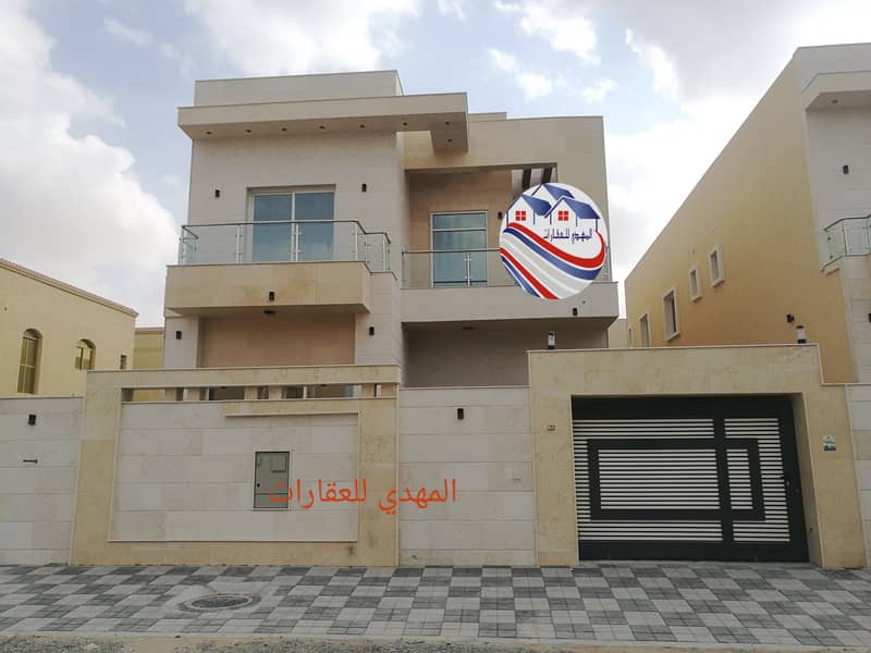 own an excellent villa , two floors, modern design, super deluxe, with the possibility of bank financing