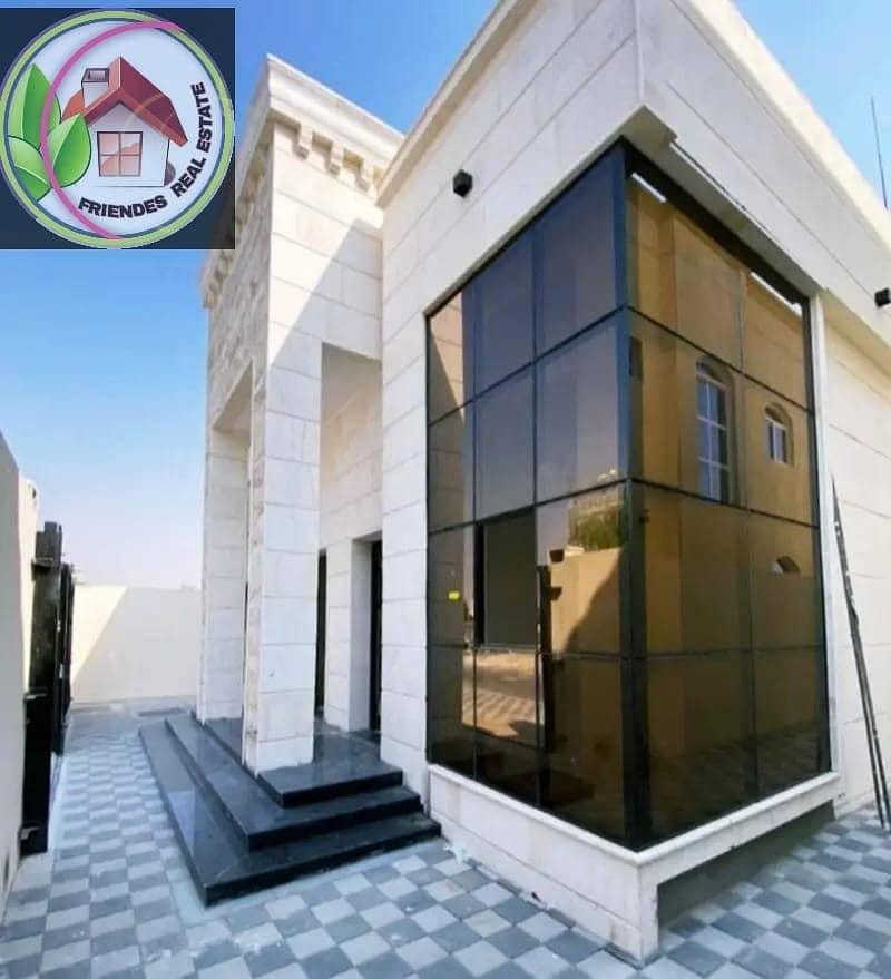 Luxurious villa for sale at a price for a snapshot on a neighboring asphalt road_ large building area_ excellent location near all services**
