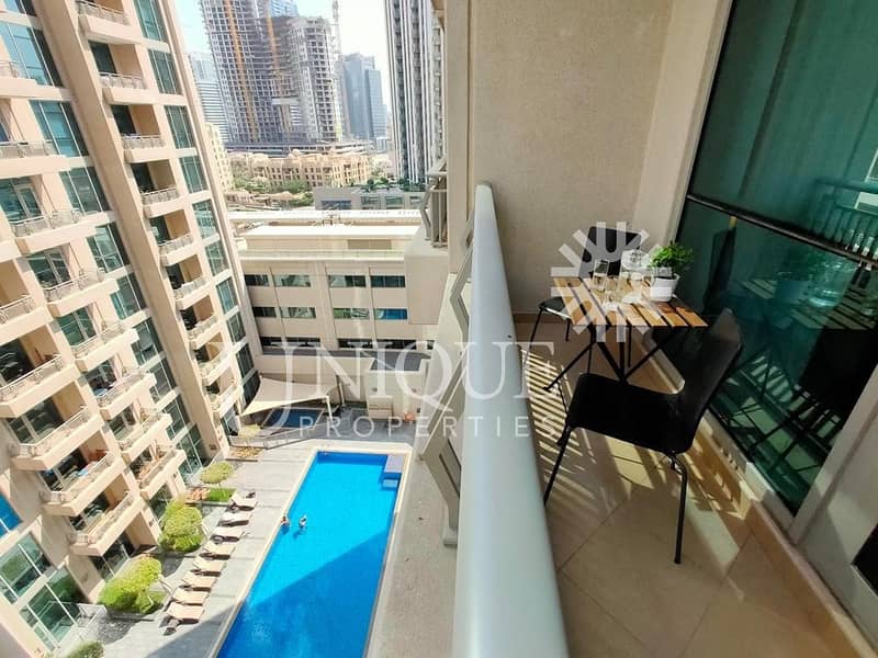 6 Fully Furnished Studio | Partial Fountain view