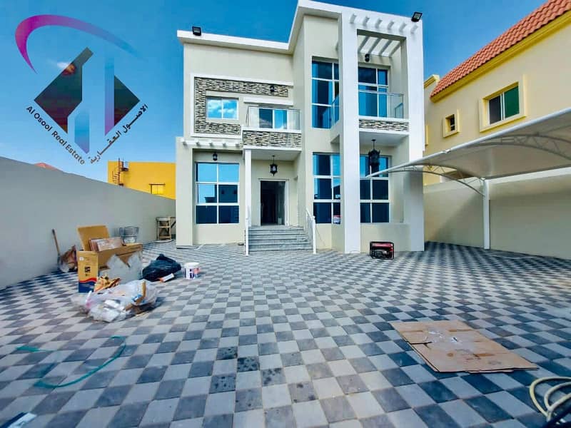 Owns a villa in Ajman, finishing, magnificence, a very excellent location, without initial payment, and in monthly installments for a period of 25 years, with a large bank indulgence