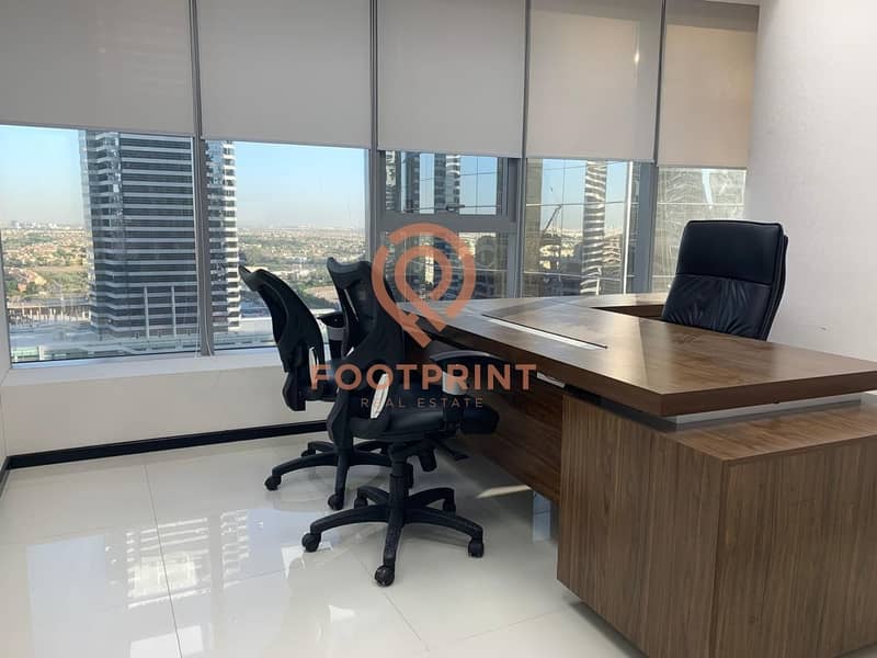 Fully Fitted Furnished Office | DMCC license | 90K by 1 Chq.