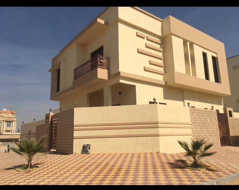 Villa for sale, personal finishing, excellent price, Ajman, close to the main street, a large building area