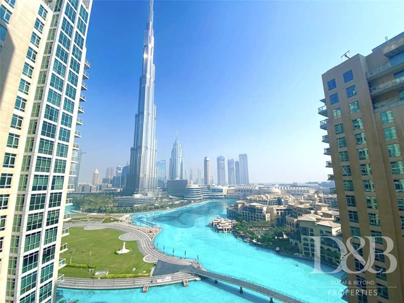 Burj And Fountain View | Well Maintained