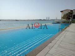 Stunning sea front | mangrove views | 5 BR +M villa |P V Beach access , Al Reem Island