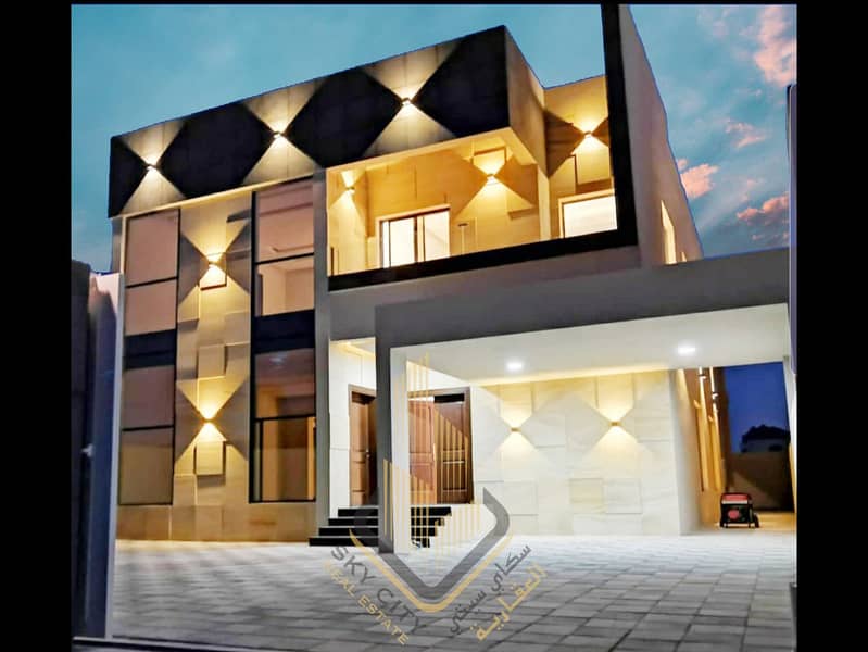 A spectacular villa with european design for sale in Ajman