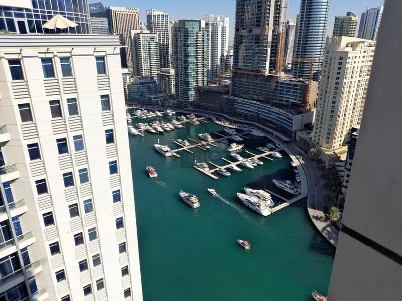 6 Marina view I Partial sea View I Road View I Unfurnished apartment for rent in Dubai Marina