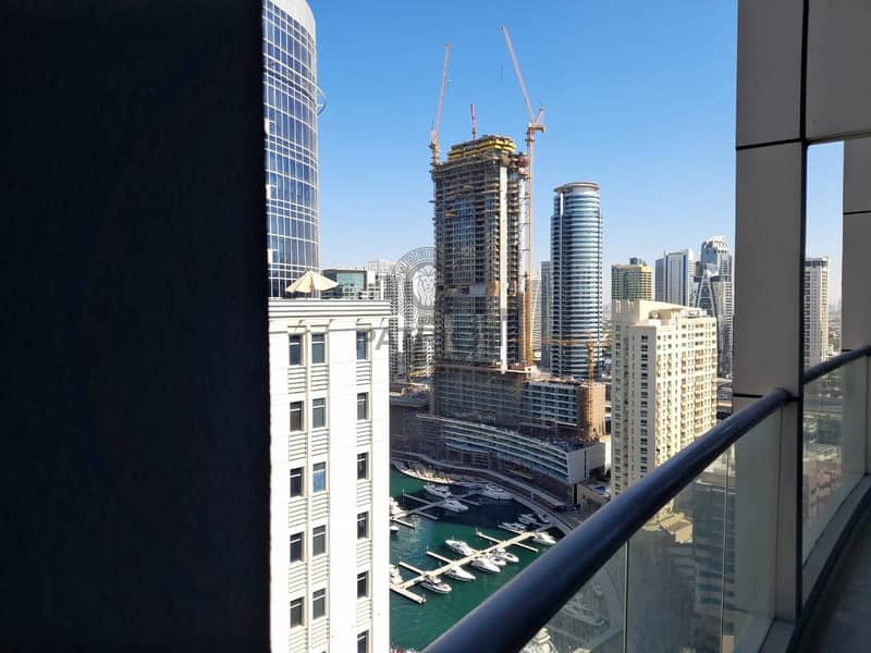 22 Marina view I Partial sea View I Road View I Unfurnished apartment for rent in Dubai Marina