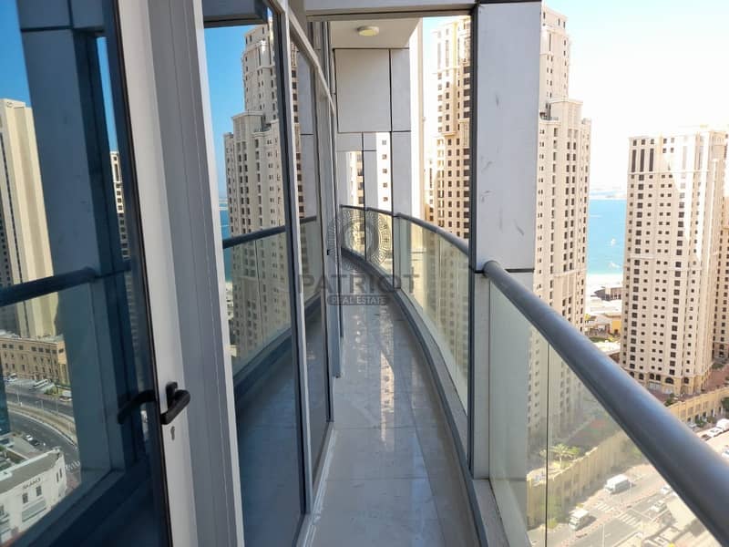 29 Marina view I Partial sea View I Road View I Unfurnished apartment for rent in Dubai Marina