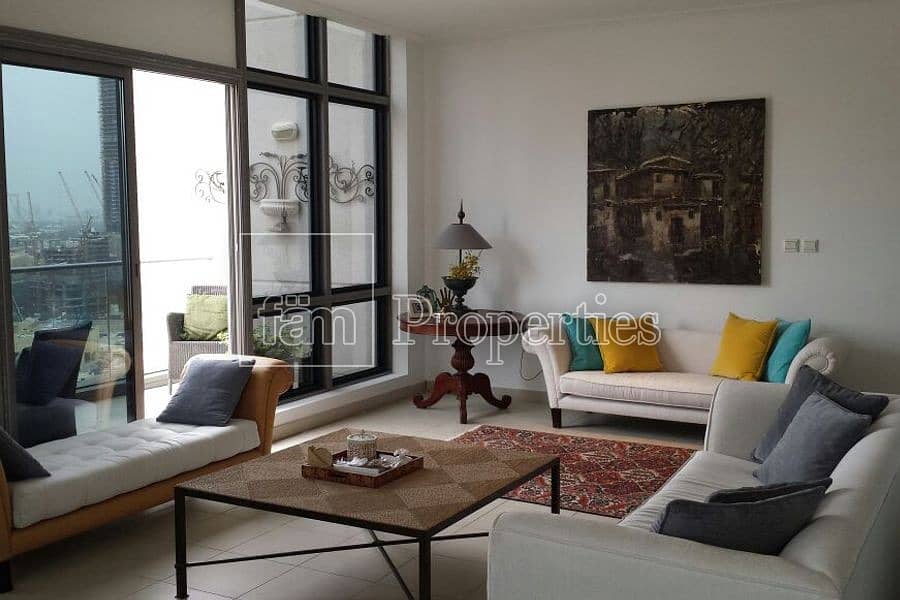 Spacious Furnished 2 beds- Unobstructed Burj View